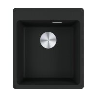 Franke Einbaubecken Maris MRG 610-39 A Fragranit Black Matt, Handbetätigung