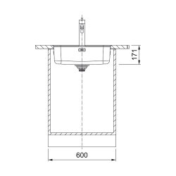 Franke Einbaubecken Smart SRX 210-50 A Edelstahl, Handbetätigung