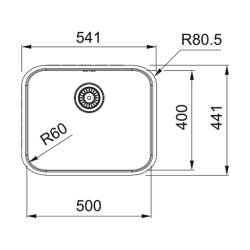 Franke Einbaubecken Smart SRX 210-50 Edelstahl