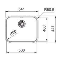 Franke Einbaubecken Smart SRX 210-50 Edelstahl
