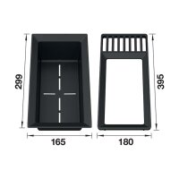 BLANCO Rahmen- und Resteschalenkombination Sink Drainer 2-in-1
