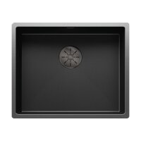 BLANCO Einbaubecken CLARON 500-U Dark Steel Edition