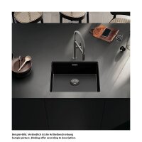 BLANCO Einbaubecken CLARON 500-U Dark Steel Edition