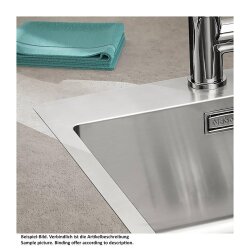 Naber Einbaubecken Corno Basso PR2, Edelstahl