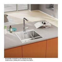 Naber Einbaubecken Corno Basso PR3, Edelstahl