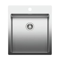 Naber Einbaubecken-Set Corno Basso PR3 mit Küchenarmatur Arco 1 Chrom Hochdruck