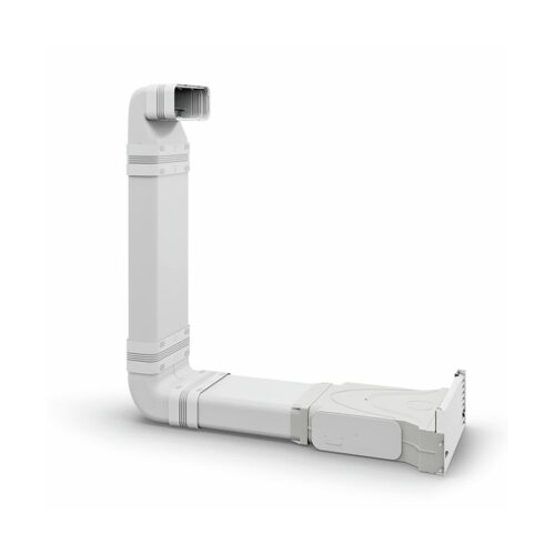 Naber COMPAIR System Ø 150 Prime GREENflow Filterbox Set 2, Lüftungsgitter edelstahlfarbig