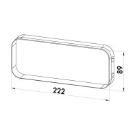 Naber COMPAIR System Ø 150 Prime P-Klima-E flow 150 Mauerkasten, weiß, Edelstahl