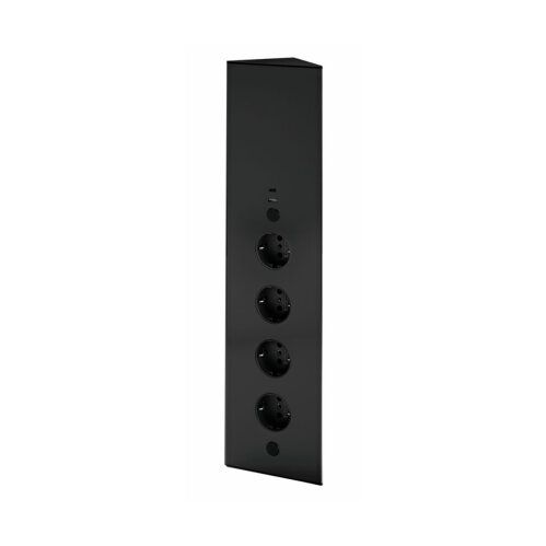 Naber Ecksteckdosenelement Mira ES1 USB A/C, schwarz matt