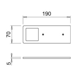 Naber LUMICA AstraLED SE mit LED Touch Schalter und Dimmer, Set-5, 3000 K warmweiß, alufarbig