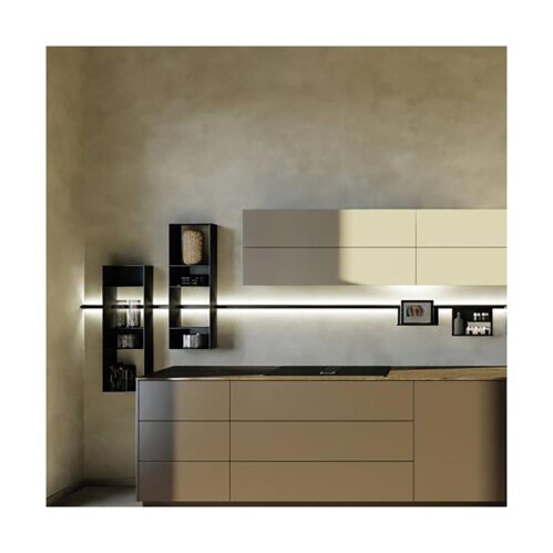 Naber transFORM Aufsatzregal, Relingsystem, schwarz matt