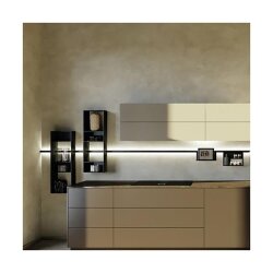 Naber transFORM Aufsatzregal, Relingsystem, schwarz matt