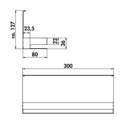 Naber transFORM Gewürzbord, Relingsystem, schwarz matt