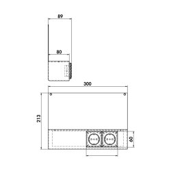 Naber transFORM Powerbox, Relingsystem, schwarz matt