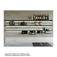 Naber transFORM Wandtablar, Regalsystem, schwarz matt