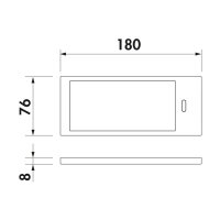 Naber LUMICA K-Pad LED, Unterboden-/Nischenleuchte, Set-4, edelstahlfarbig