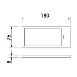 Naber LUMICA K-Pad LED, Unterboden-/Nischenleuchte, Einzelleuchte ohne Schalter, edelstahlfarbig