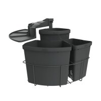 Naber Abfallsammler Cabbi® 3, anthrazit