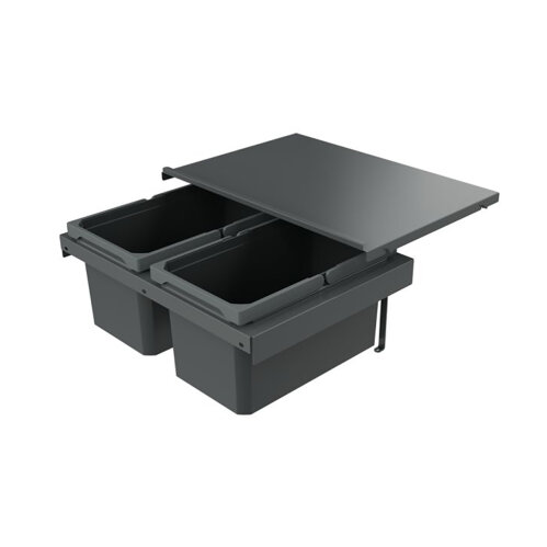 Naber Abfallsammler Cox Stand-UP® 250 S/600-2, für vorhandenen Auszug, anthrazit