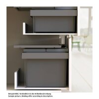 Naber Abfallsammler Cox Stand-UP® 250 S/600-3, für vorhandenen Auszug, anthrazit