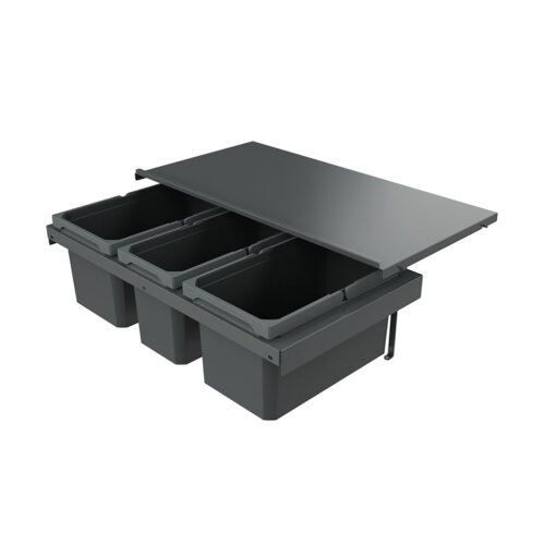 Naber Abfallsammler Cox Stand-UP® 250 S/800-3, für vorhandenen Auszug, anthrazit