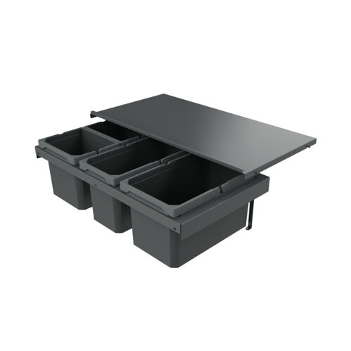 Naber Abfallsammler Cox Stand-UP® 250 S/800-4, für vorhandenen Auszug, anthrazit