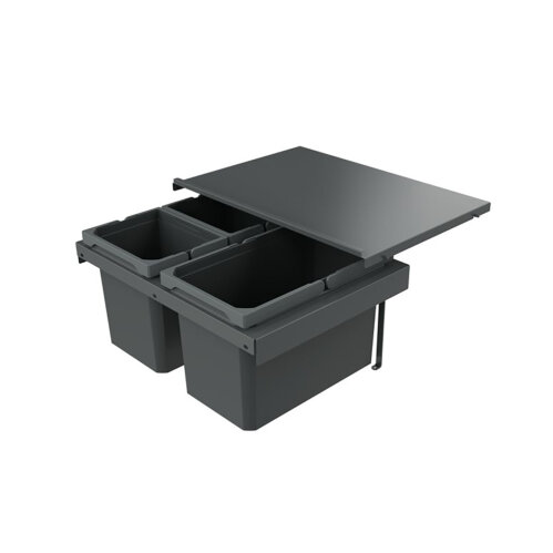 Naber Abfallsammler Cox Stand-UP® 280 S/600-3, für vorhandenen Auszug, anthrazit