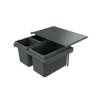 Naber Abfallsammler Cox Stand-UP® 280 S/600-3, für vorhandenen Auszug, anthrazit