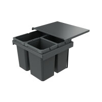Naber Abfallsammler Cox Stand-UP® 350 S/500-3, für vorhandenen Auszug, anthrazit