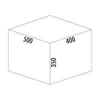 Naber Abfallsammler Cox Stand-UP® 350 S/500-3, für vorhandenen Auszug, anthrazit