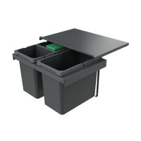 Naber Abfallsammler Cox Stand-UP® 350 S/600-3, für vorhandenen Auszug, anthrazit