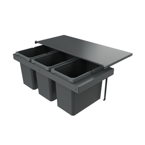 Naber Abfallsammler Cox Stand-UP® 350 S/900-3, für vorhandenen Auszug, ohne Biodeckel, anthrazit