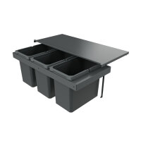 Naber Abfallsammler Cox Stand-UP® 350 S/900-3, für vorhandenen Auszug, ohne Biodeckel, anthrazit