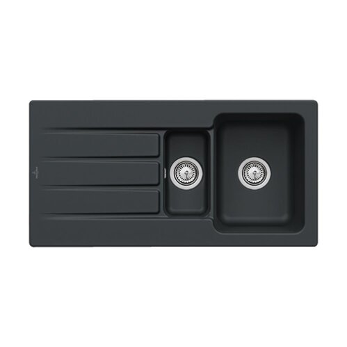 Villeroy & Boch Einbauspüle Architectura 60 XR mit Handbetätigung Premiumline R7 Pure Black