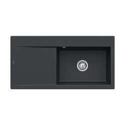 Villeroy & Boch Einbauspüle Subway Style 60 Becken rechts Handbedienung Premiumline R7 Pure Black