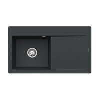 Villeroy & Boch Einbauspüle Subway Style 50 Becken links Handbedienung Premiumline R7 Pure Black