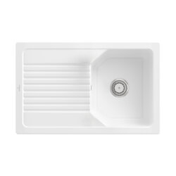 Villeroy & Boch Einbauspüle Linara 45 Handbetätigung Premiumline KG Snow White (glänzend)