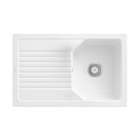 Villeroy & Boch Einbauspüle Linara 45 Handbetätigung Premiumline KG Snow White (glänzend)