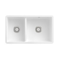 Villeroy & Boch Unterbaubecken Subway 80 U Excenterbetätigung Classicline R1 Weiß alpin (glänzend)