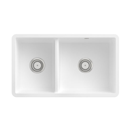 Villeroy & Boch Unterbaubecken Subway 80 U Excenterbetätigung Classicline RW Stone White