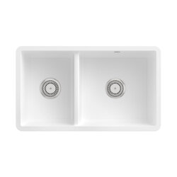 Villeroy & Boch Unterbaubecken Subway 80 U Excenterbetätigung Classicline RW Stone White