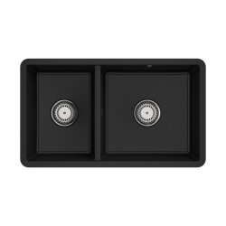 Villeroy & Boch Unterbaubecken Subway 80 U Excenterbetätigung Premiumline J0 Chromite (glänzend)