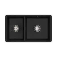 Villeroy & Boch Unterbaubecken Subway 80 U Excenterbetätigung Premiumline J0 Chromite (glänzend)