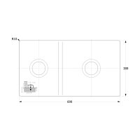 Villeroy & Boch Unterbaubecken Subway 80 U Excenterbetätigung Premiumline J0 Chromite (glänzend)
