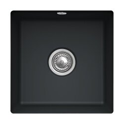 Villeroy & Boch Unterbauspüle Subway 50 SU mit Handbetätigung Premiumline R7 Pure Black
