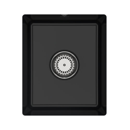 Villeroy & Boch Unterbauspüle Subway 45 SU mit Excenterbetätigung Premiumline R7 Pure Black