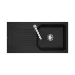 Villeroy & Boch Einbauspüle flächenbündig Linara 60 Flat Handbetätigung Premiumline J0 Chromite (glänzend)
