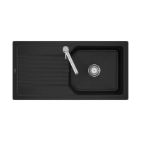 Villeroy & Boch Einbauspüle flächenbündig Linara 60 Flat Handbetätigung Premiumline J0 Chromite (glänzend)