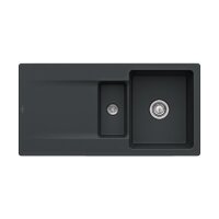 Villeroy & Boch Einbauspüle Siluet 60 R Flat flächenbündig mit Handbetätigung Premiumline R7 Pure Black