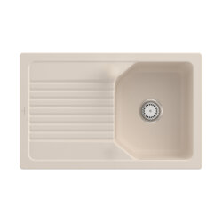 Villeroy & Boch Einbauspüle flächenbündig Linara 45 Flat Handbetätigung Classicline FU Ivory